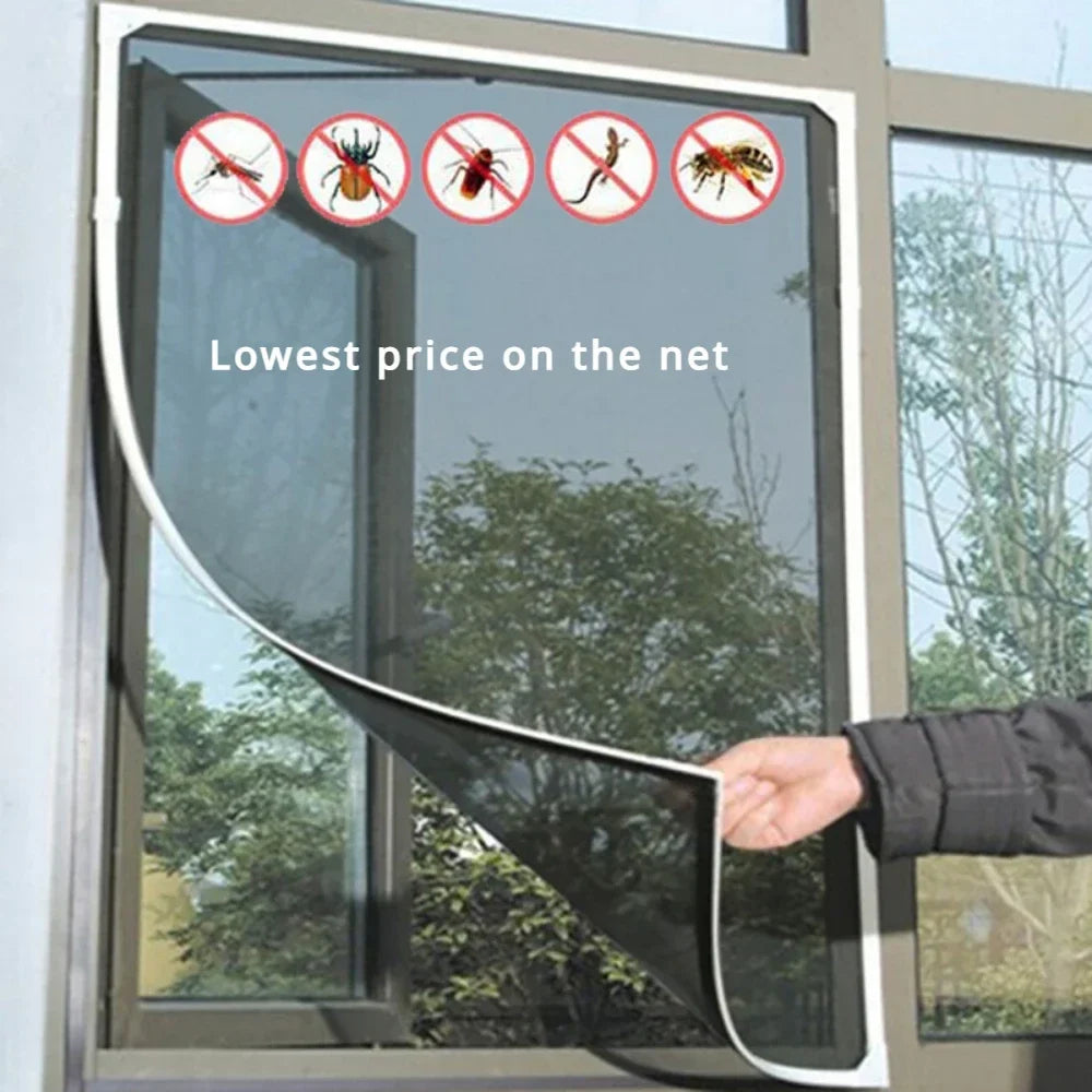 DIY Self-Adhesive Mosquito Window Screen | Fly Insect Mesh Net