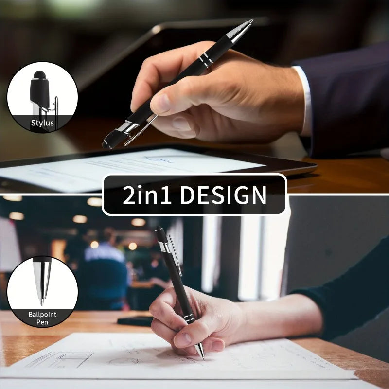 20pc Personalized Ballpoint Pen Gift Set with Stylus Tip