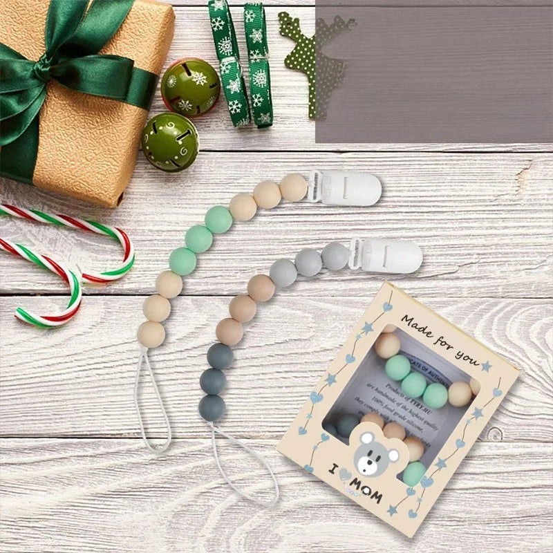 2-Pack Silicone Beaded Keychain DIY Craft Kit – Colorful Gift