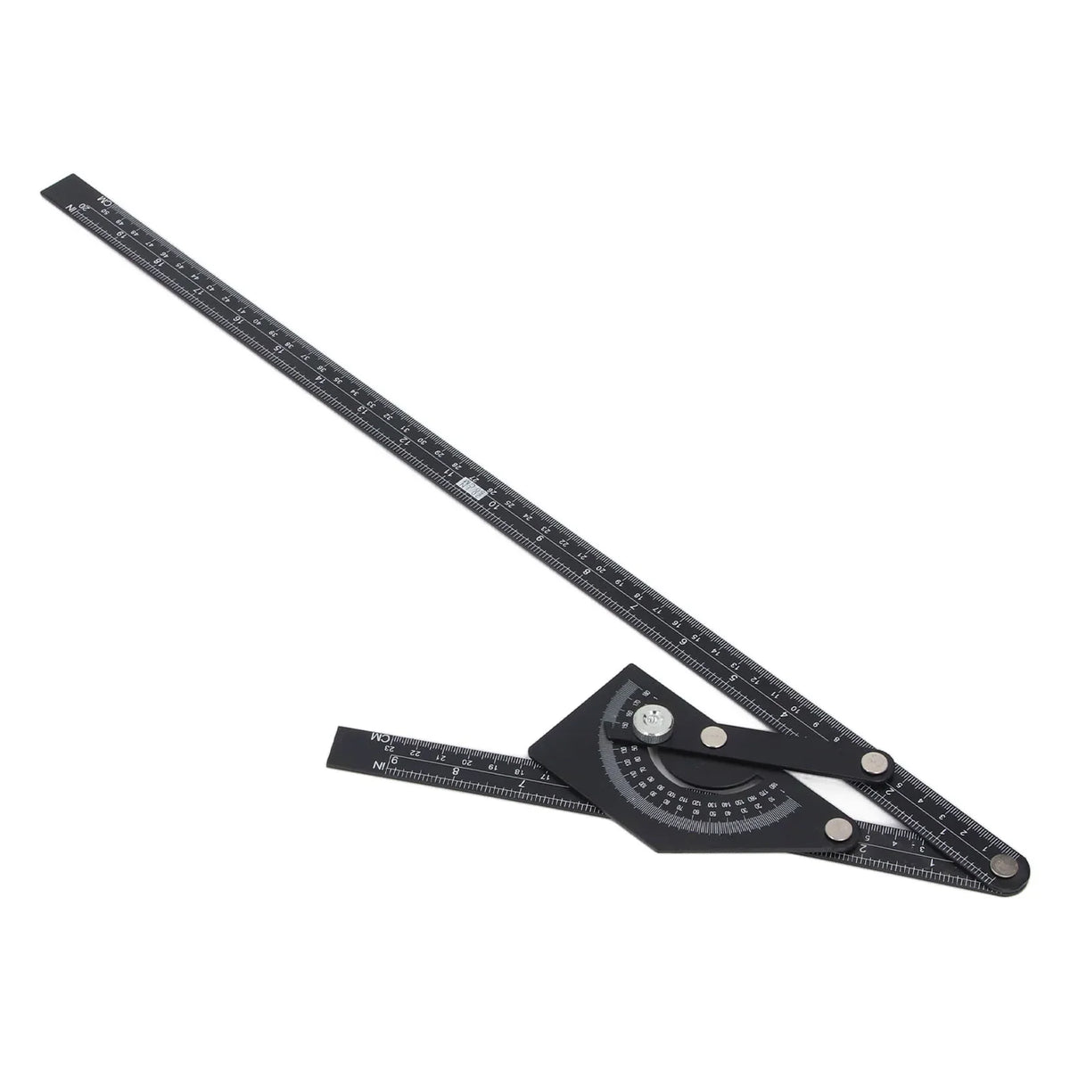 Bevel Protractor Universal 0-180 Degree Aluminum Angle Finder Ruler