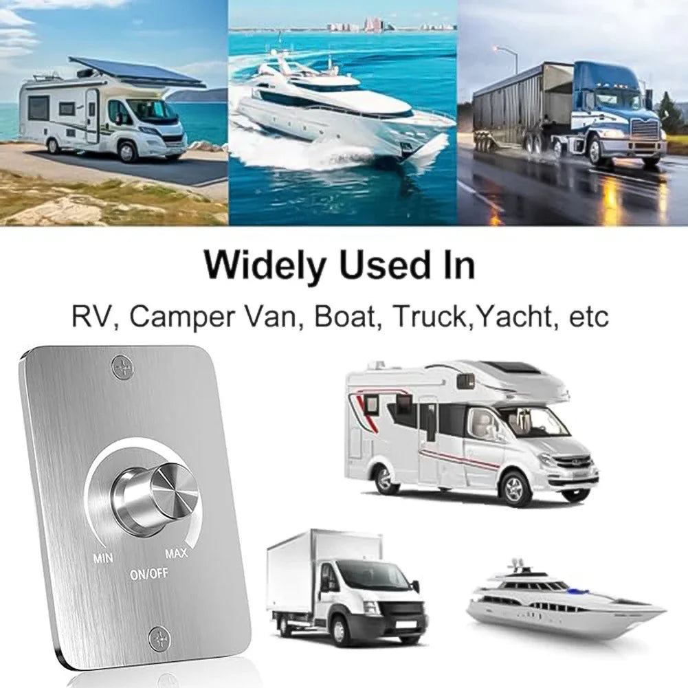 12V PWM Dimmer Switch for Motorhome LED & Halogen Lights