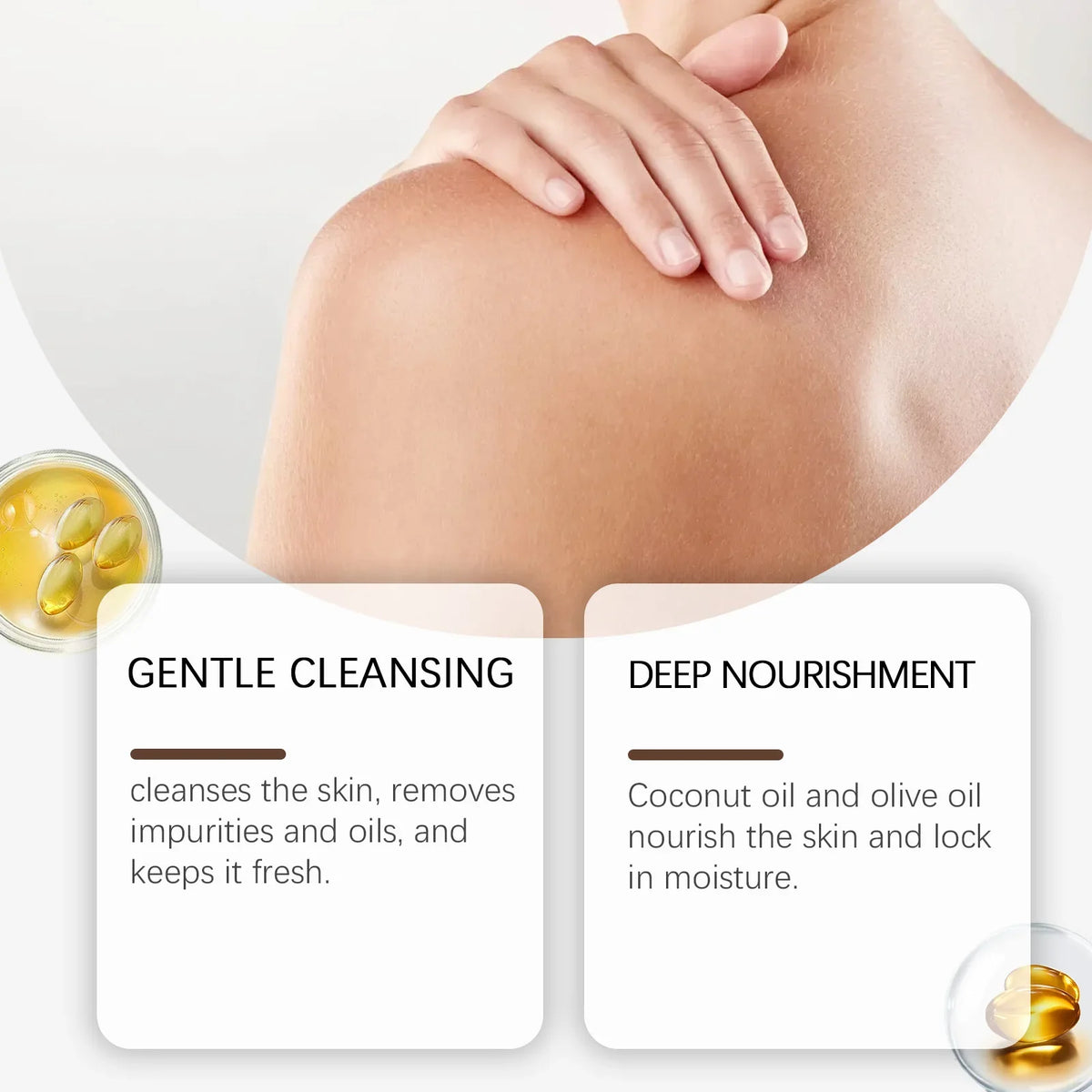 OceAura Coconut Oil Exfoliating Soap | Deep Cleanse & Hydration