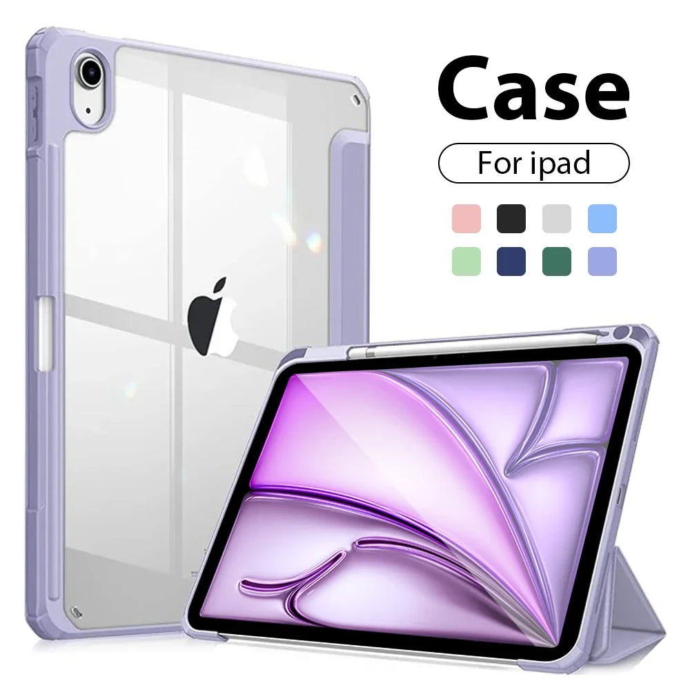 iPad Case with Pencil Holder | Fits iPad Air, Pro, Mini & A16