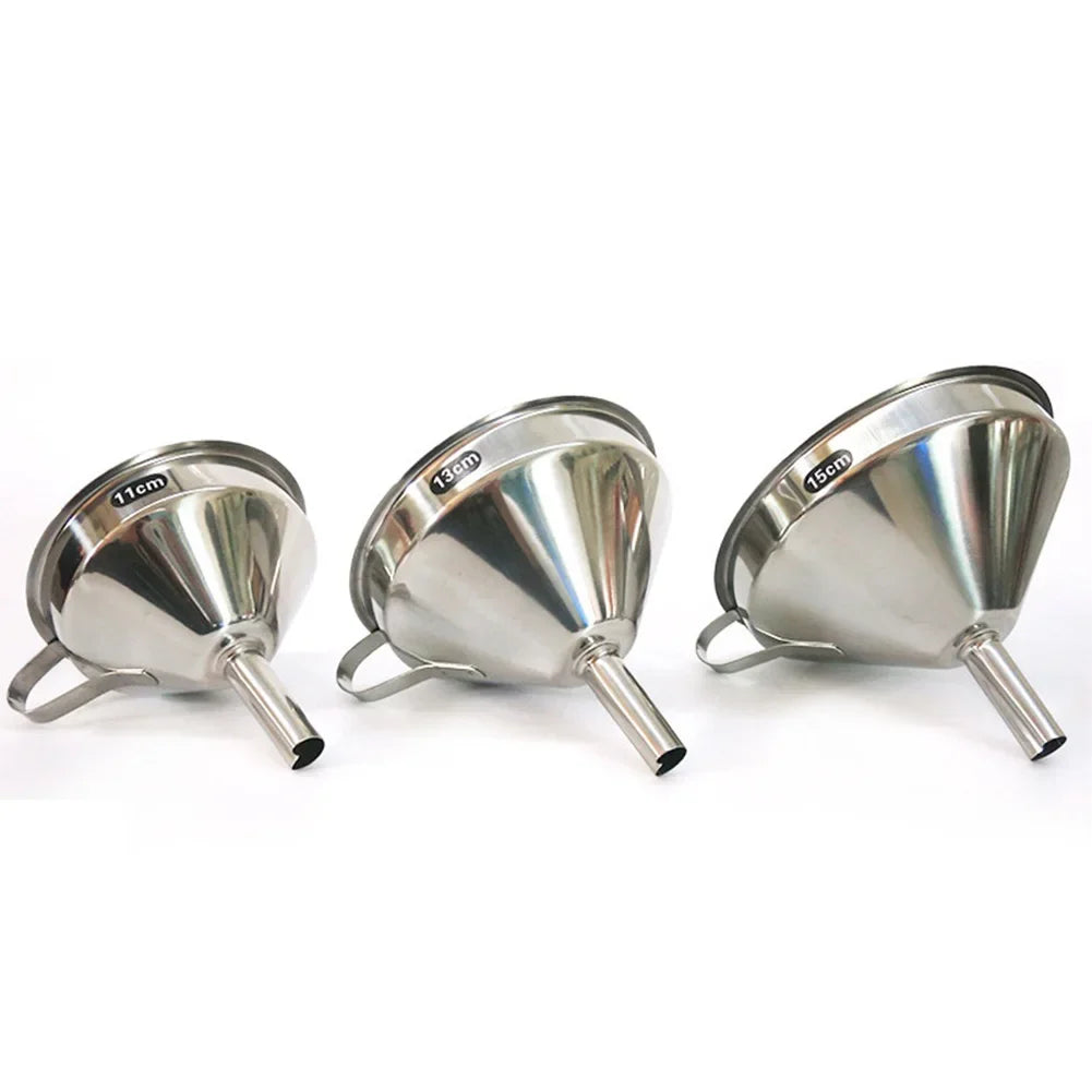 Stainless Steel Kitchen Funnel – 3 Sizes | Corrosion Resistant