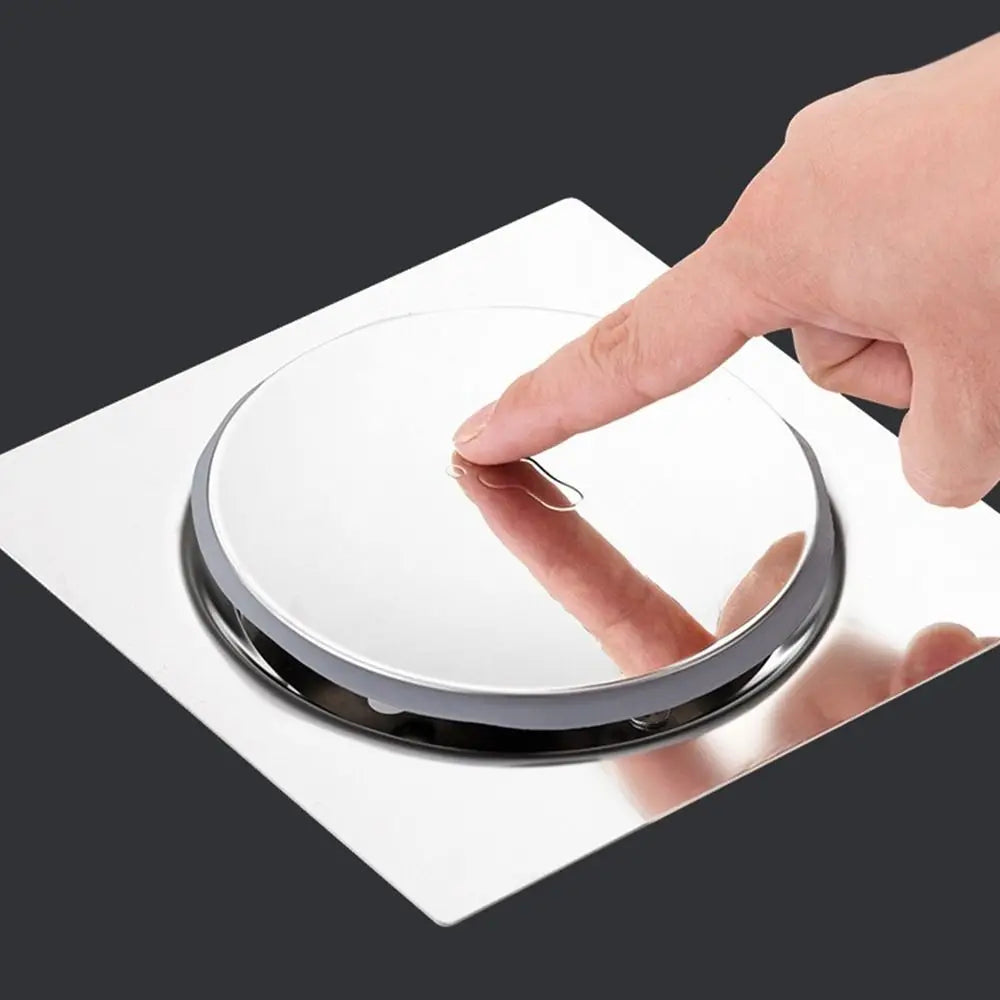 Creative Stainless Steel Press-type Floor Drain Pedal Square Sewer
