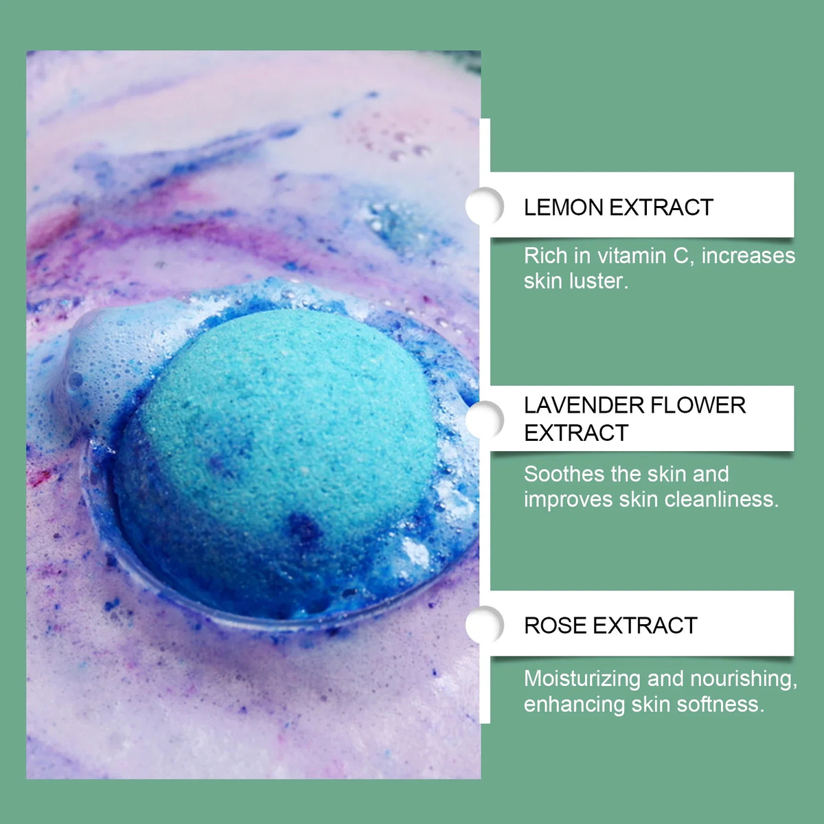 OceAura Christmas Bath Bombs Gift Set | Handmade Aromatherapy
