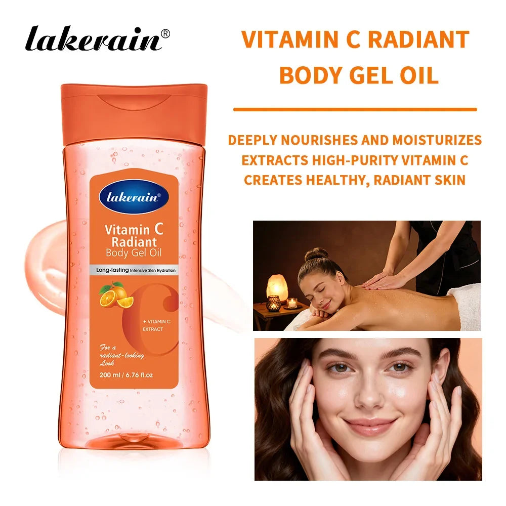 Vitamin C & Turmeric Radiant Body Gel Oil | 200ml Moisturizer