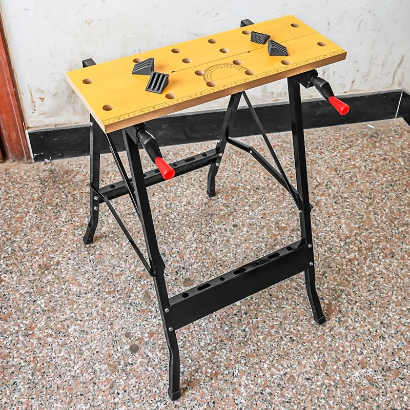 Adjustable Hardwood Workbench – DIY Workshop & Home Work Table