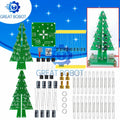 3D Christmas Tree LED DIY Kit – Flashing Red Green Yellow LEDs