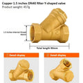 Brass Y-Strainer Filter Ball Valve BSP DN15–DN32 Internal Thread
