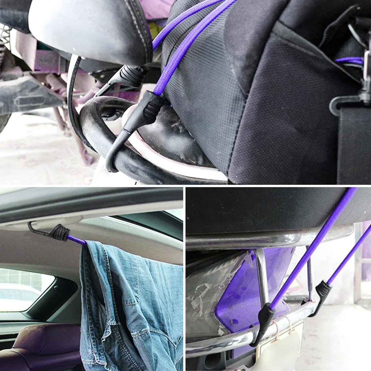 Heavy Duty Bungee Cords with Hooks – Camping & Cargo