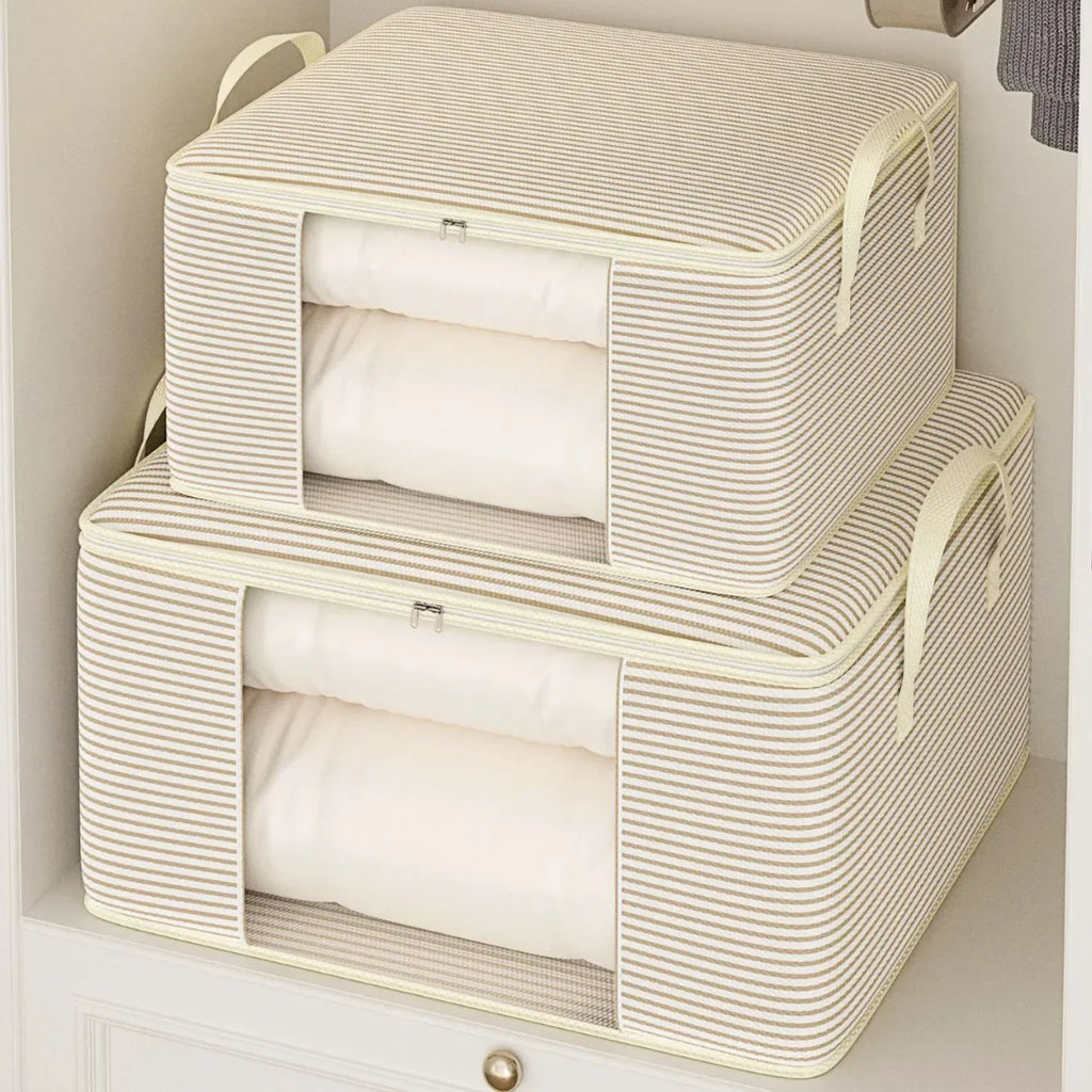 Large Zippered Storage Bag for Quilts, Bedding & Clothing