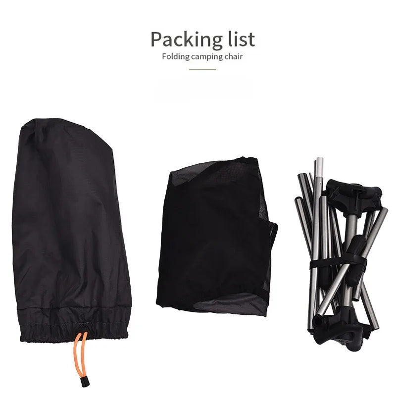 Ultralight Aluminum Mesh Folding Chair – Camping & Beach