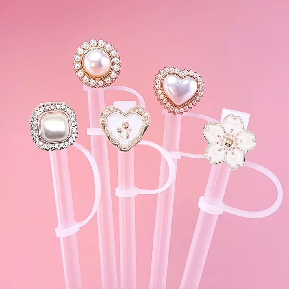 Silicone Straw Cover Cap Dust-proof Bell Flower Topper Stanley