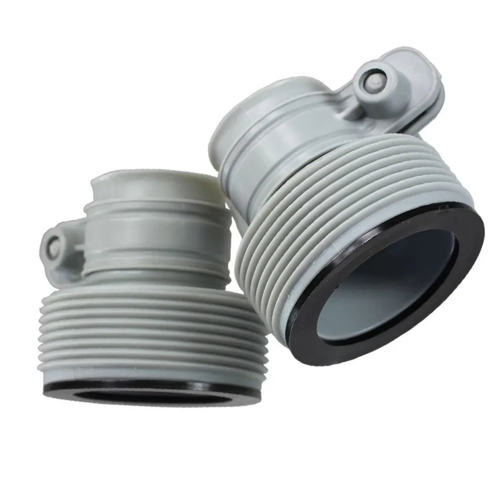 1.5" to 1.25" Pool Hose Adapter with Plunger Valve Collar