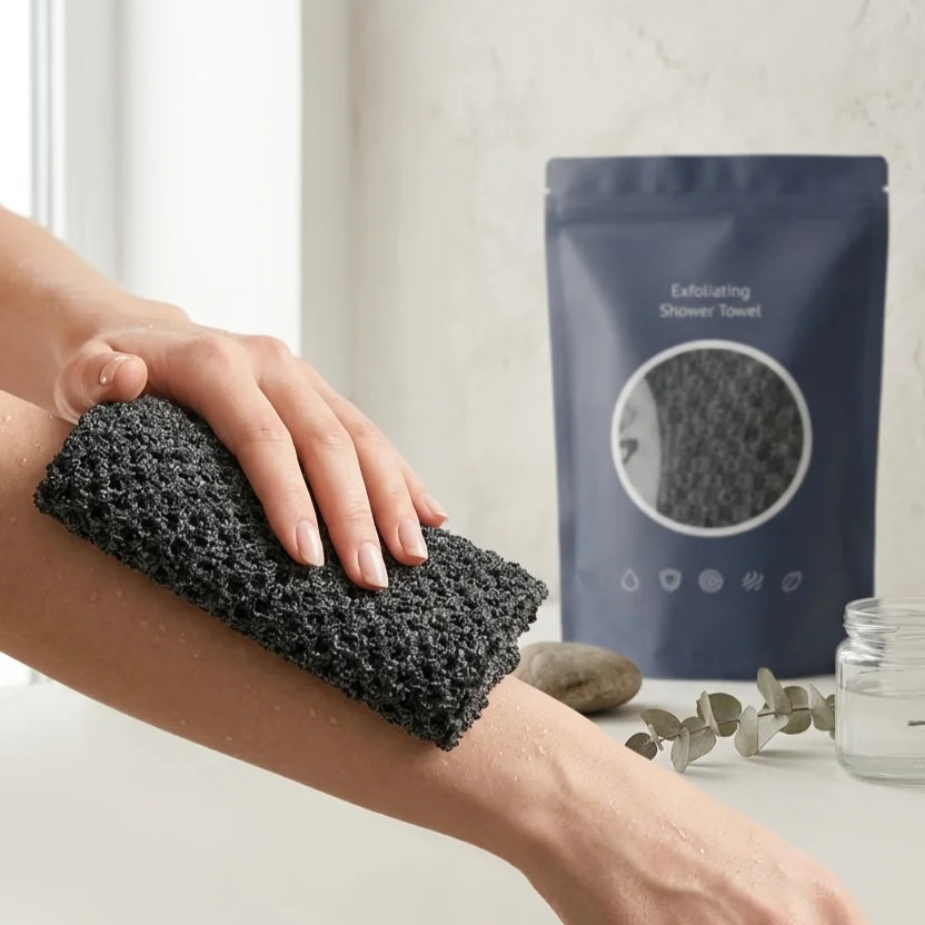 Ultra-Long Exfoliating Bath Towel | Back Scrubber for Men & Women