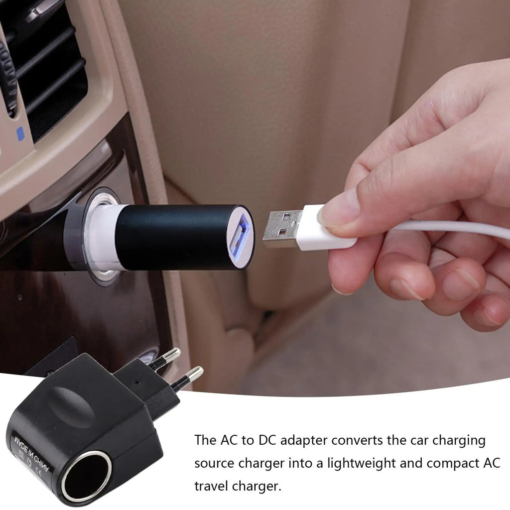 220V AC to 12V DC Plug Adapter Converter with LED Indicator