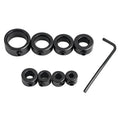 Depth Stop Drill Bit Collar Set with Hex Wrench | Woodworking
