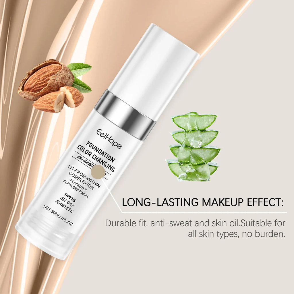 Eelhope Hydrating Liquid Foundation – Dewy Light Coverage 30ml