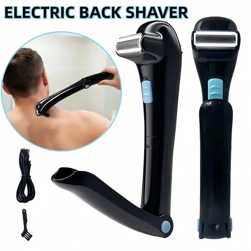 Portable Back Shaver for Men – Foldable Long Handle Body Razor