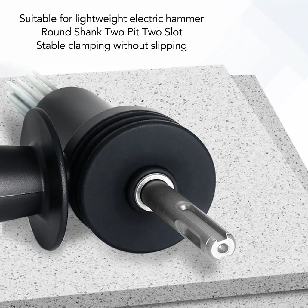 Electric Hammer Needle Scaler Attachment Round Shank 2 Pit Slot