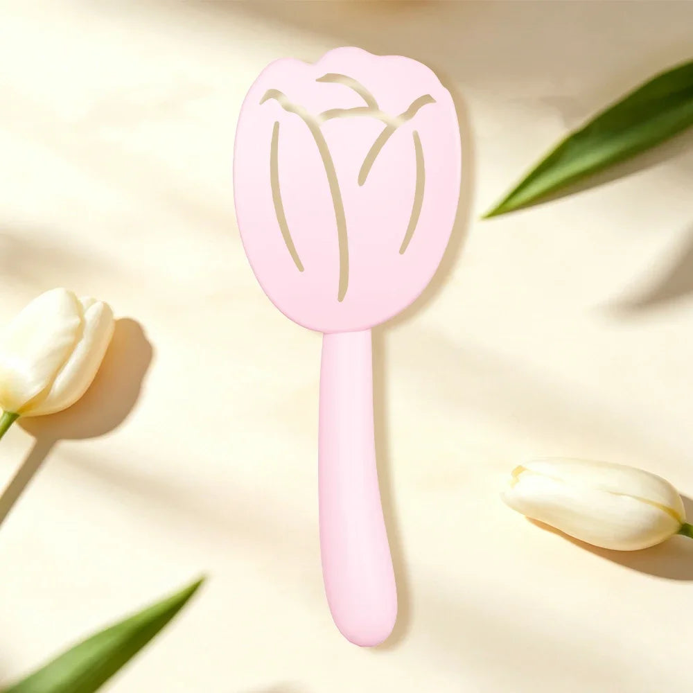Tulip Hollow Scalp Massage Brush – Detangling Anti-Static Comb