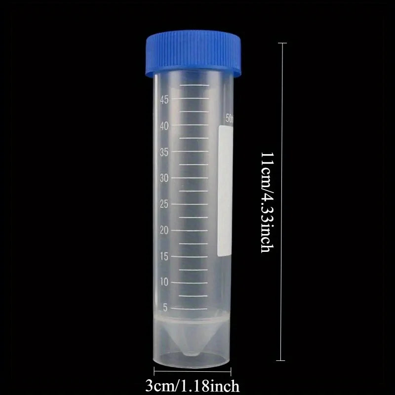50ml Screw Cap Centrifuge Tubes – Lab Sample Storage Vials