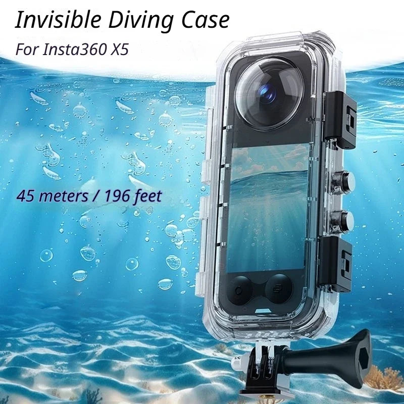 Insta360 X5 Invisible Dive Case – 60M Waterproof Housing