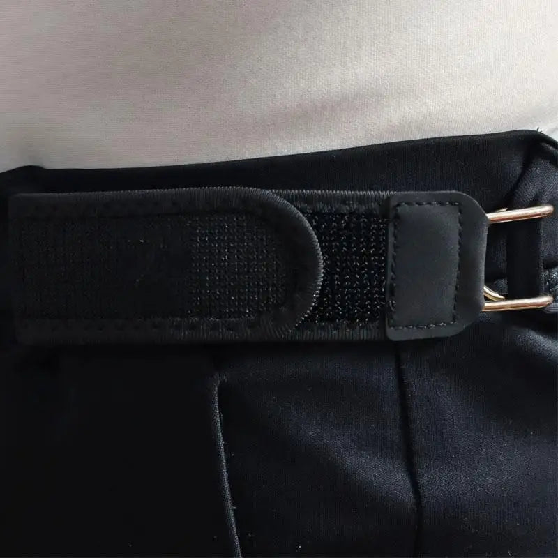 Buckleless Elastic Belt – Adjustable Metal Hook Invisible Waist Belt
