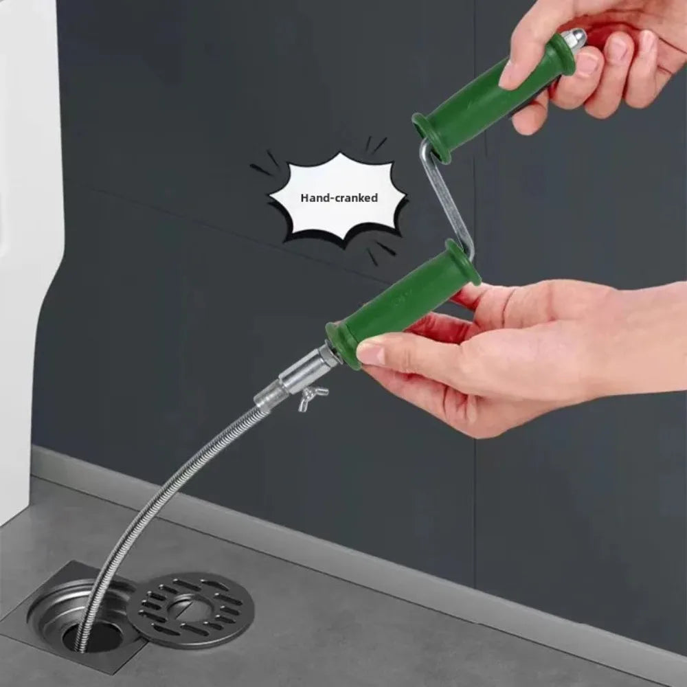 Drain Unclogging Spring Tool – Sink, Toilet & Kitchen