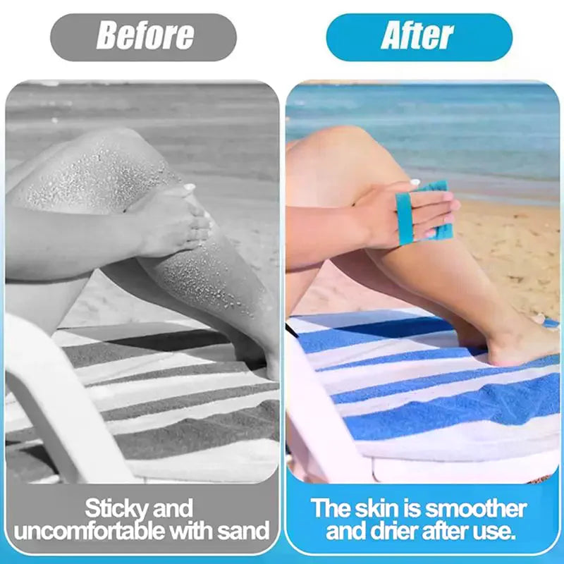 Beach Sand Removal Bag – Portable Velvet Sand Cleaner Pouch