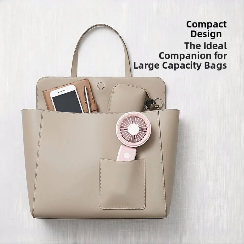Foldable USB Rechargeable Handheld Mini Fan – 3 Speeds
