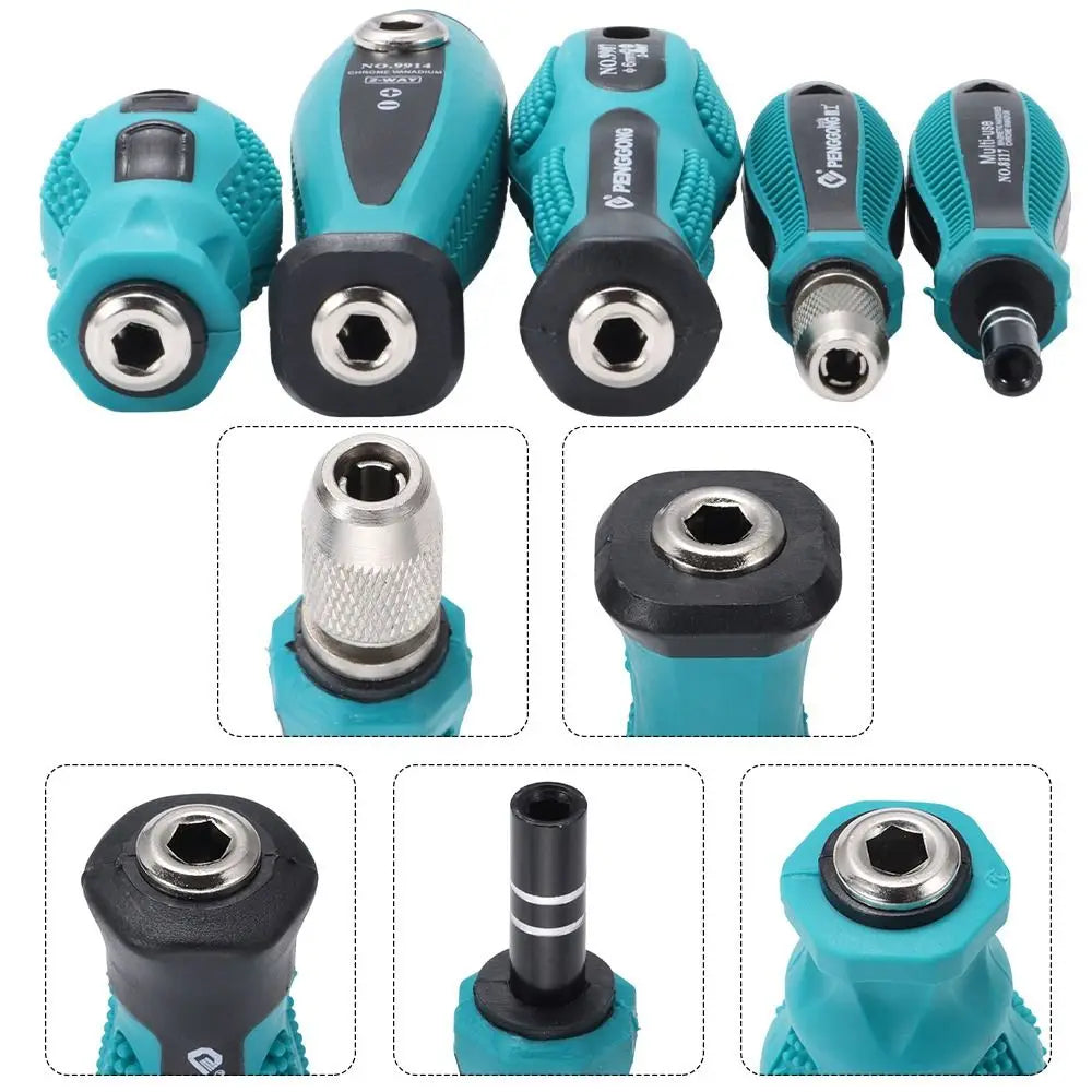 Magnetic Screwdriver Handle & Bit Holder – 6.35mm/4mm/5mm