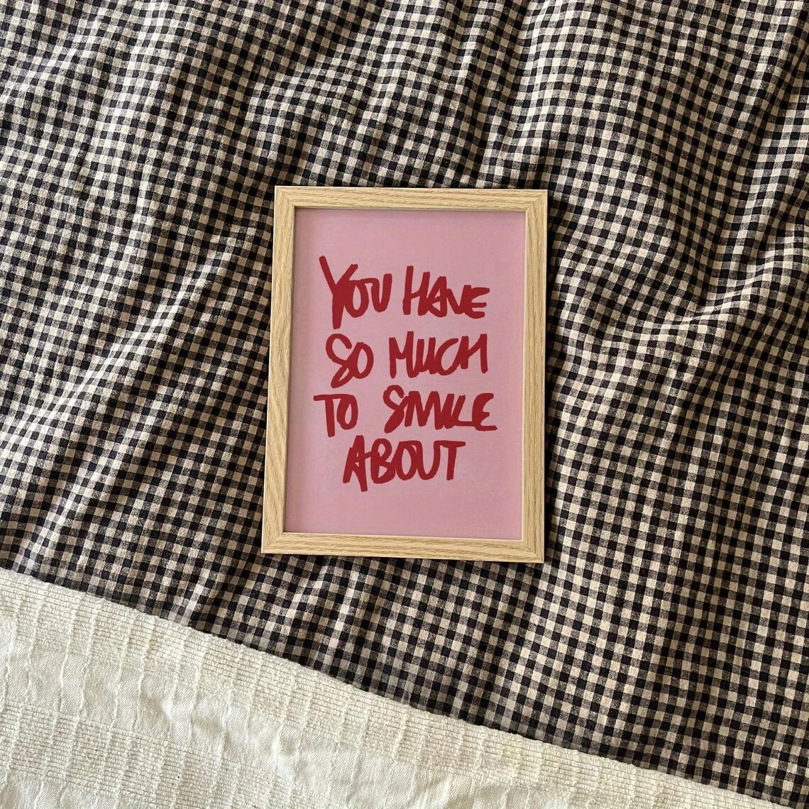 Retro Canvas Wall Art Print – You Have So Much To Smile About