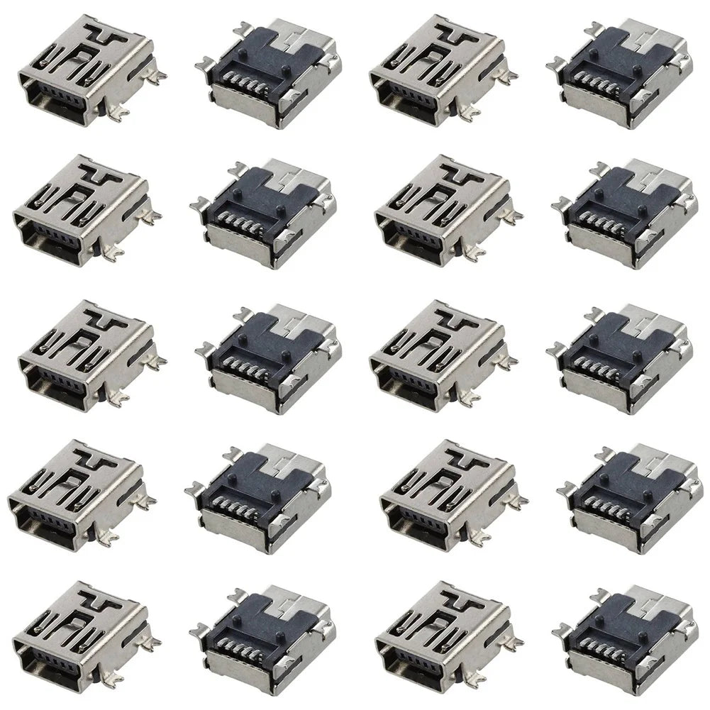 A36T-2X Replacement Mini USB B Female 5 Pin PCB Board Mount Jack