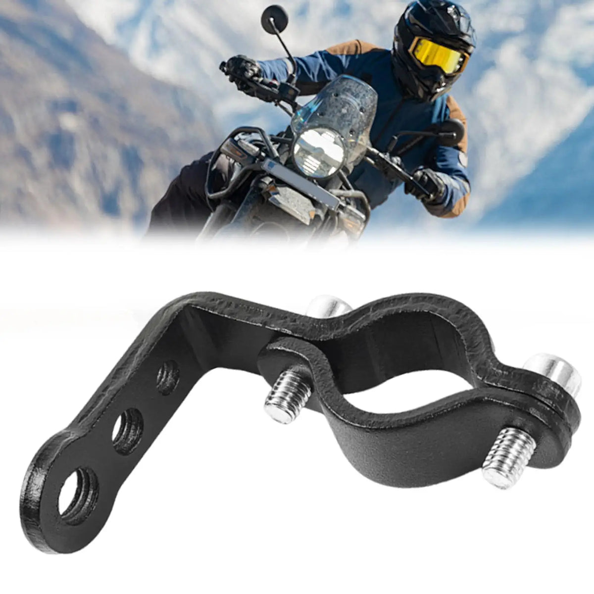 Motorcycle Handlebar Mirror Mount Extension Bracket | Universal