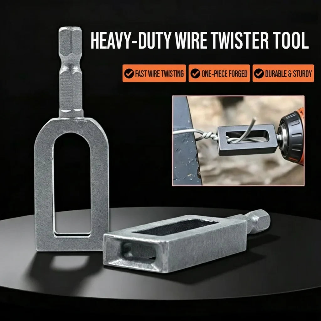 Steel Wire Twister Tool Electric Drill Attachment Fast Twisting Fence