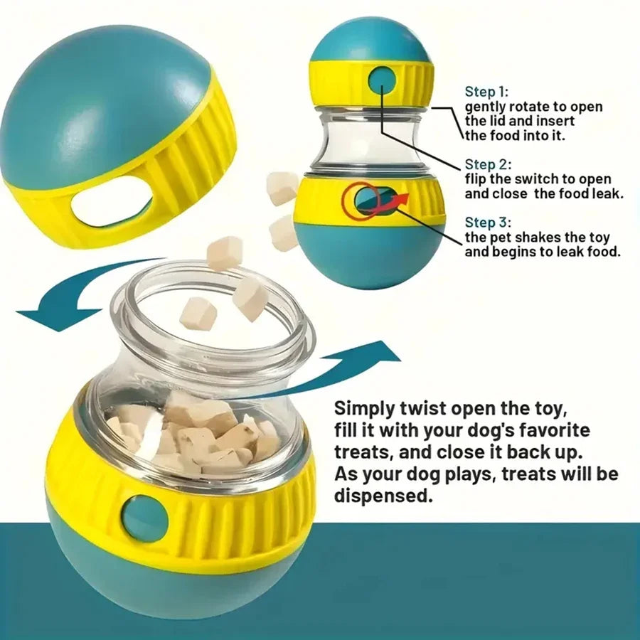 Interactive Dog Snack Dispenser & Slow Feeder Toy – All Breeds