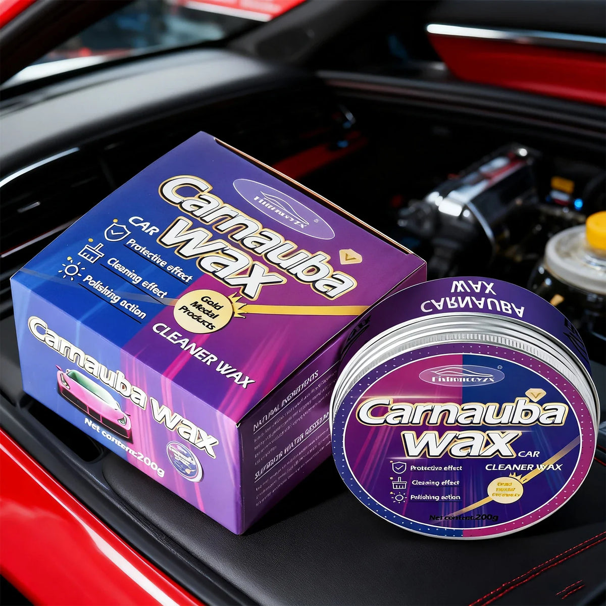 Car Wax Auto Paint Care Carnauba Paste Brazilian Polishing Gloss