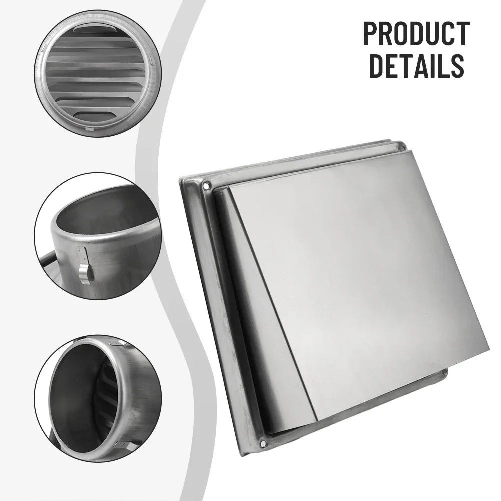 100mm Stainless Steel Air Vent Cover – Kitchen & Cooker Hood