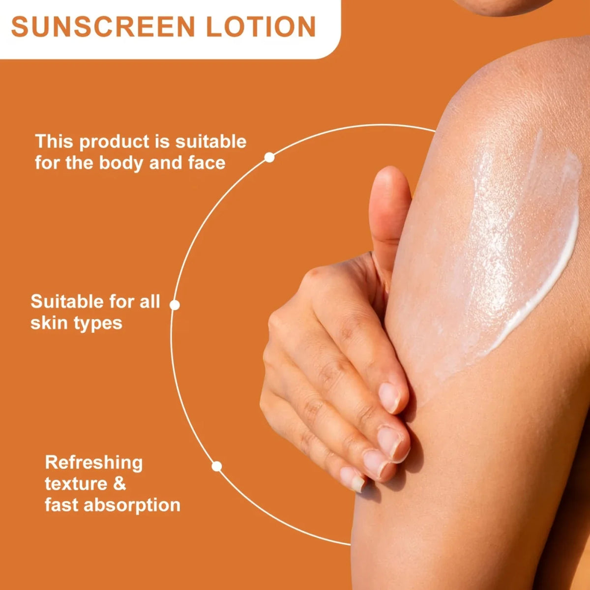 SPF50 PA+++ Collagen Sunscreen – 36HR Hydrating & Water Resistant