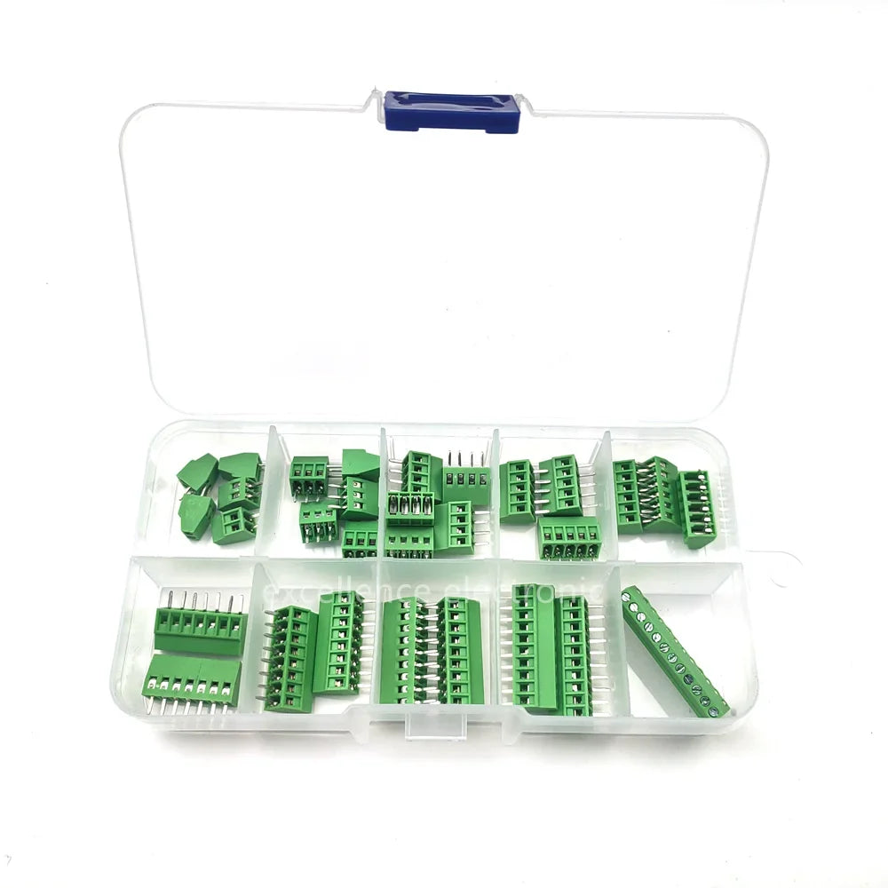 G KF128 Pitch PCB Screw Terminal Block Connector 150V 6A Mount Wires