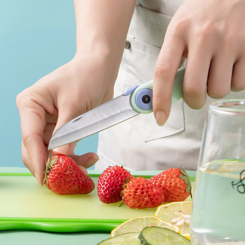 SHIBO Folding Pocket Knife – Stainless Steel Fruit & Meat Knife