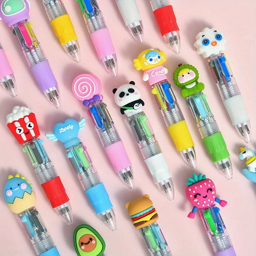 4-in-1 Multicolor Ballpoint Pens – Fun Party Favors & Gifts