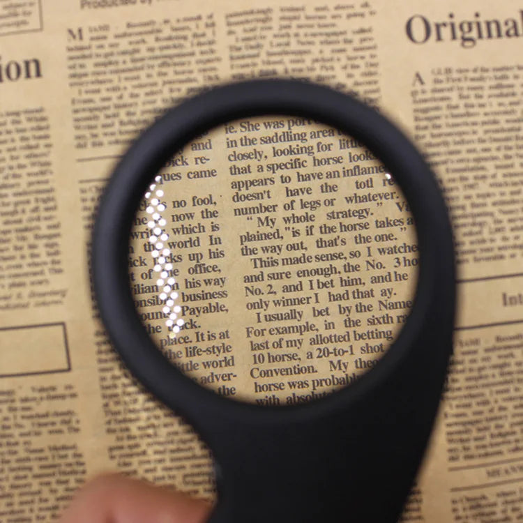 4X LED Loupe Magnifying Glass – 50mm Pocket Jewelry Magnifier