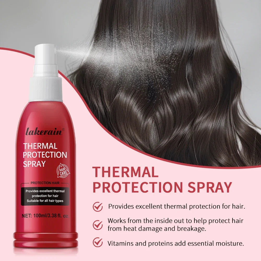 Lakerain Heat Protectant Spray – Thermal & UV Defense 100ml