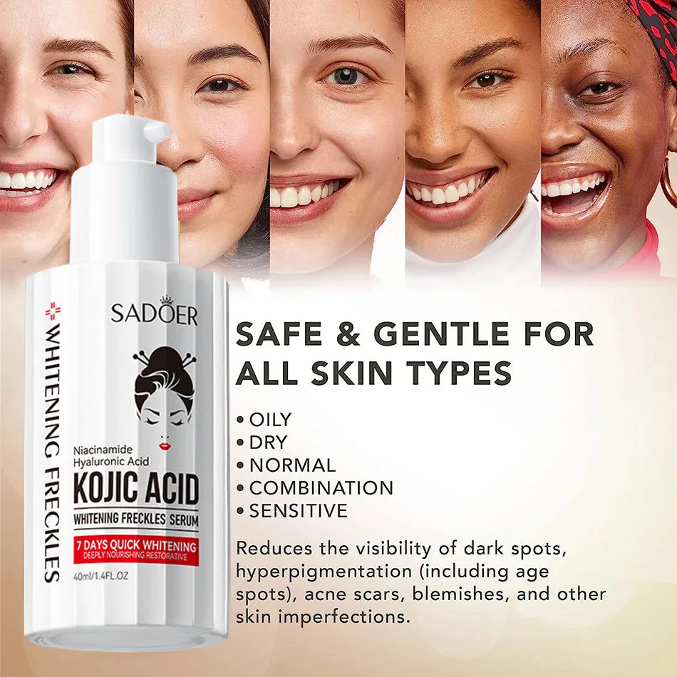 Kojic Acid Serum Strong Brightening Whitening Cream Spots Fine Lines