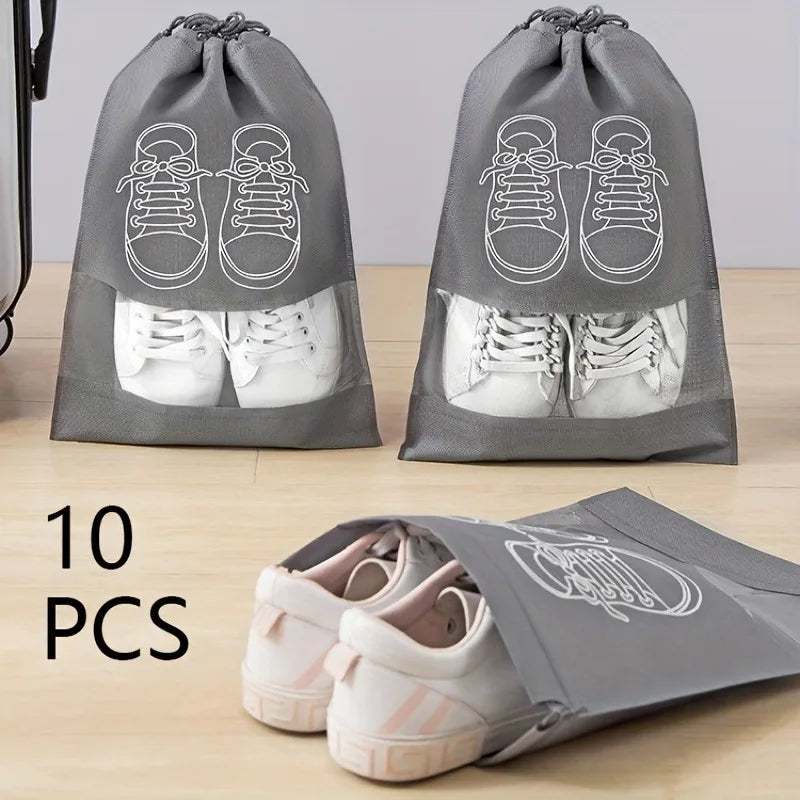 Non Woven Shoe Bag Storage Drawstring Dust-proof