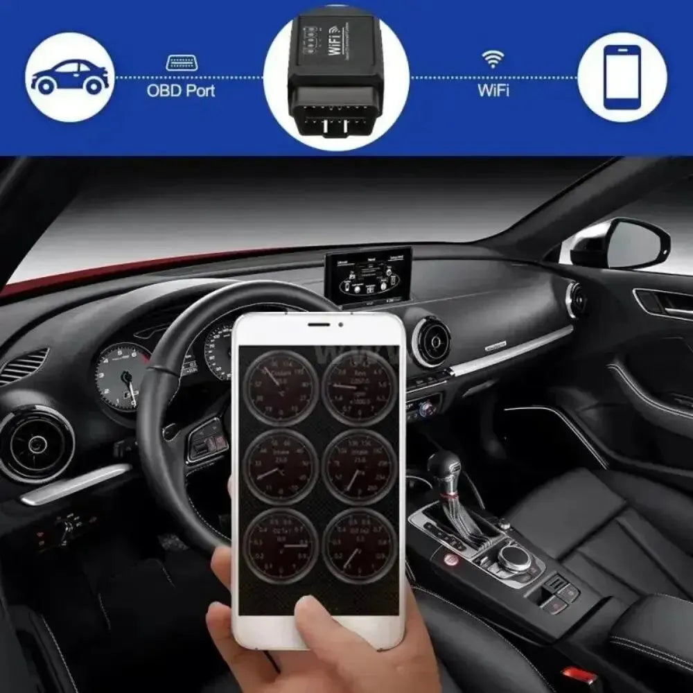 OBD2 WIFI ELM327 V 1 5 Scanner Iphone IOS Android Auto OBDII OBD 2