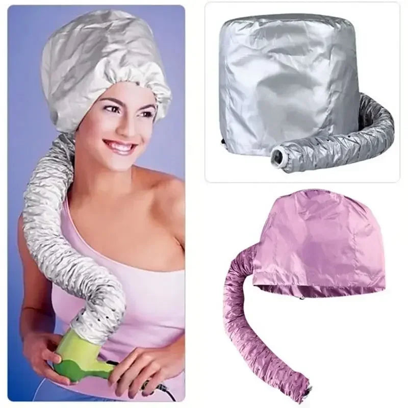 Portable Hair Bonnet Dryer Cap – Fast Dry & Deep Conditioning